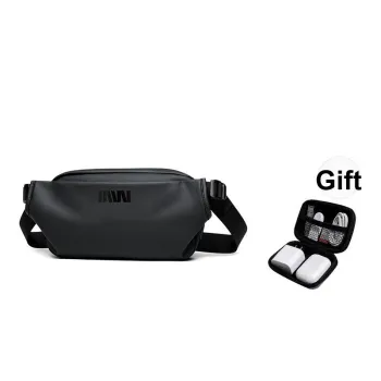 SEPTWOLVES Synthetic Leather Crossbody Bag Unisex Black