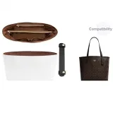 City33 (Black Gold) 2-Piece Set[Shoulder Strap Pad+Brown Waterproof Liner]☆ Compartment Style