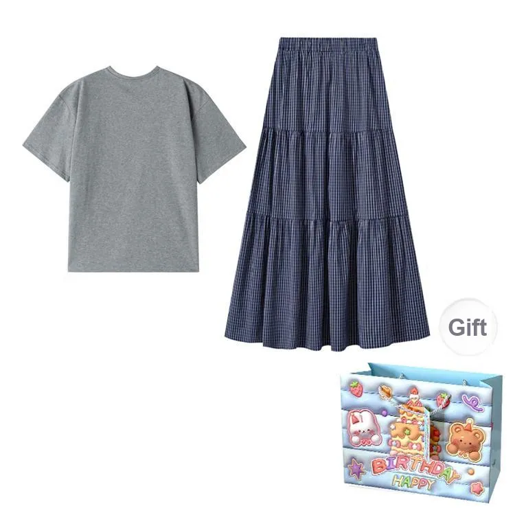 TWOPLUMGIRLS Two Piece Skirt Sets Women's-1