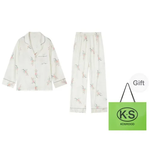 Kosrood Pajama Set Women's Shopping Bag White