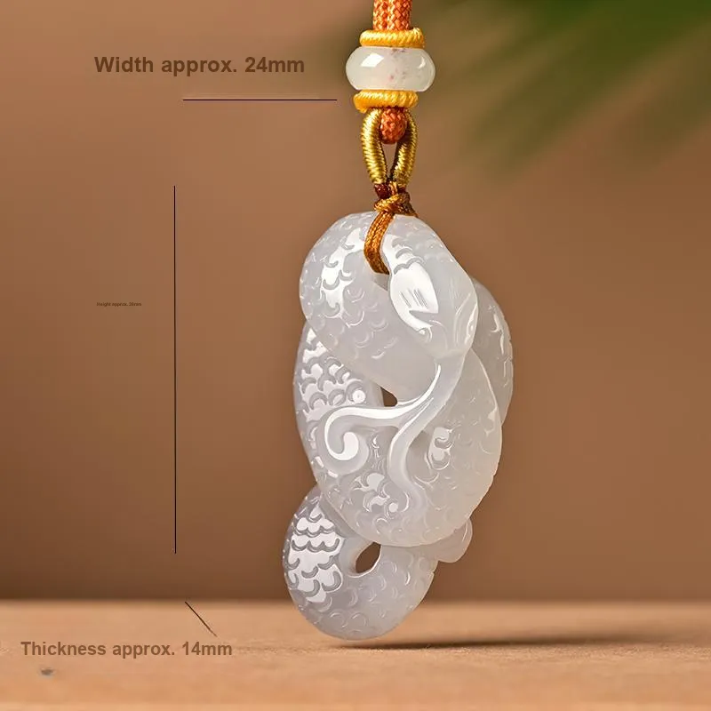 KUNYUYAO Hetian Jade Pendants White Jade Unisex-69