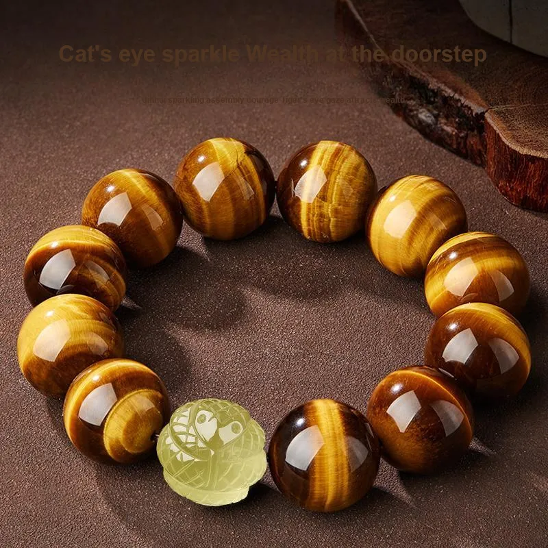 Yi Mingju Tiger's Eye Stone Bracelets Men's-4