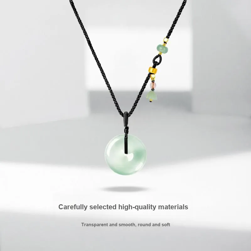 JUICY GRAPE African Emerald Jade Necklaces Unisex-2