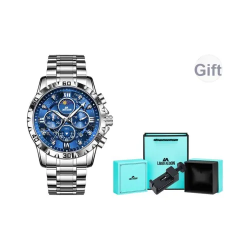 LIBER AEDON Кварцевый механизм Синий циферблат Мужские часы