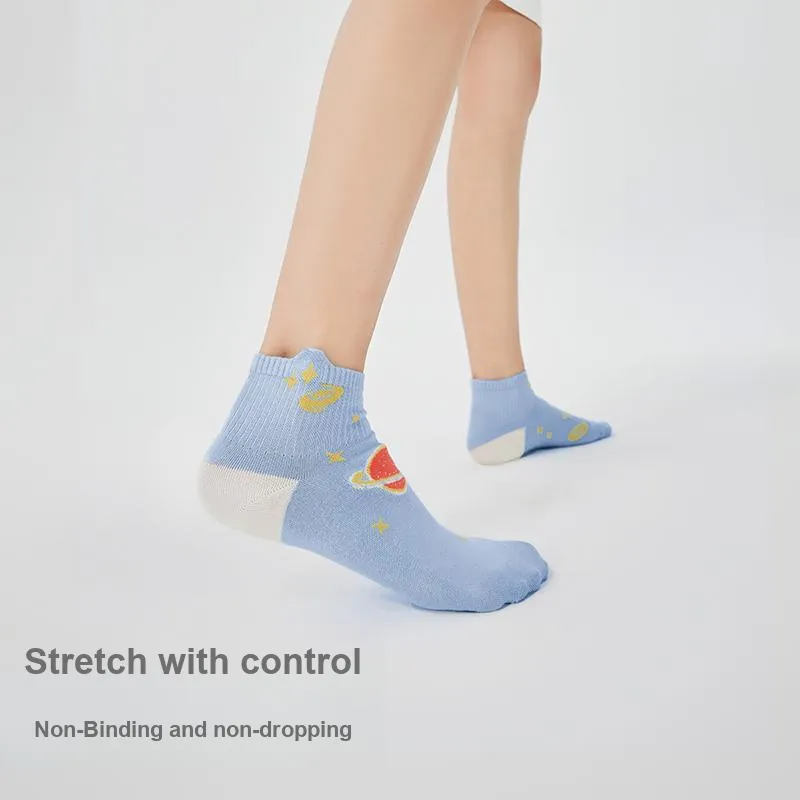 Crabsecret Ankle Socks Women's 5 Pack-1