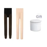 No Fleece-Lined Combination-Fair-Skinned Skin-Toned Legs+Black Stockings (Suitable for 15~25℃)