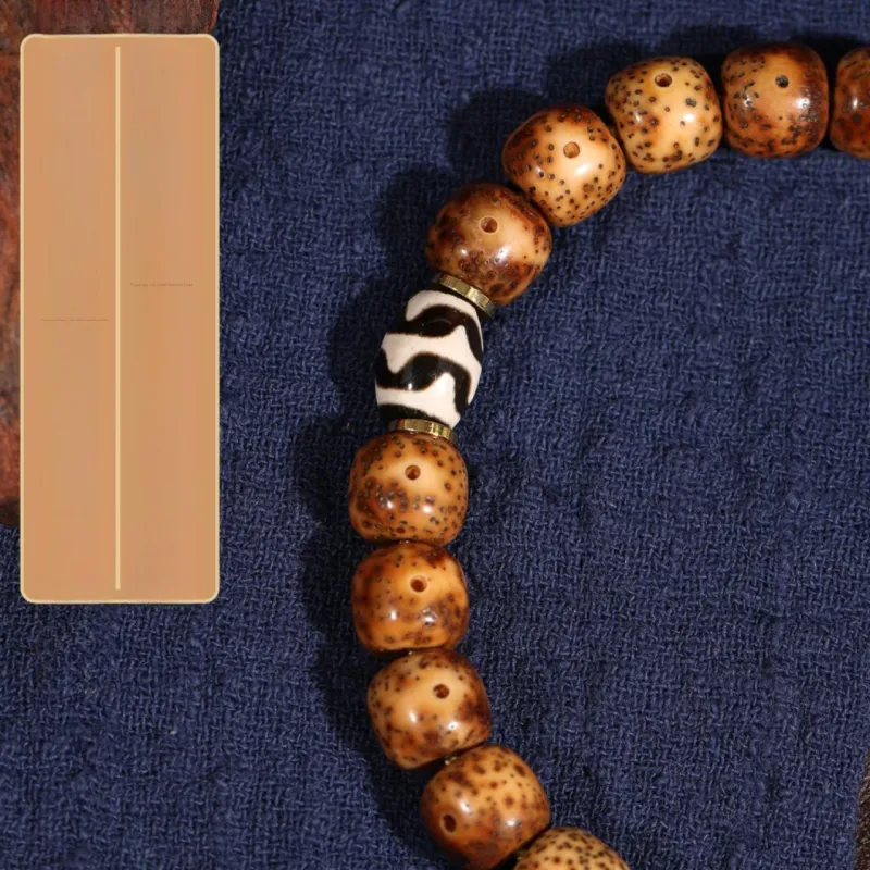 LIBALU Star Moon Bodhi Seeds Bead Chain Unisex-5