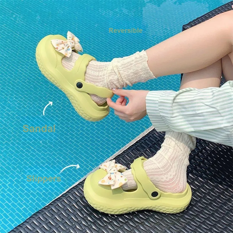 SHIGUDE Slippers Women's, Ivory-18