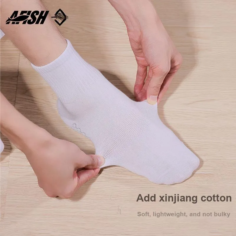 AFISH Mid-Calf Socks Men's 5 Pack-6