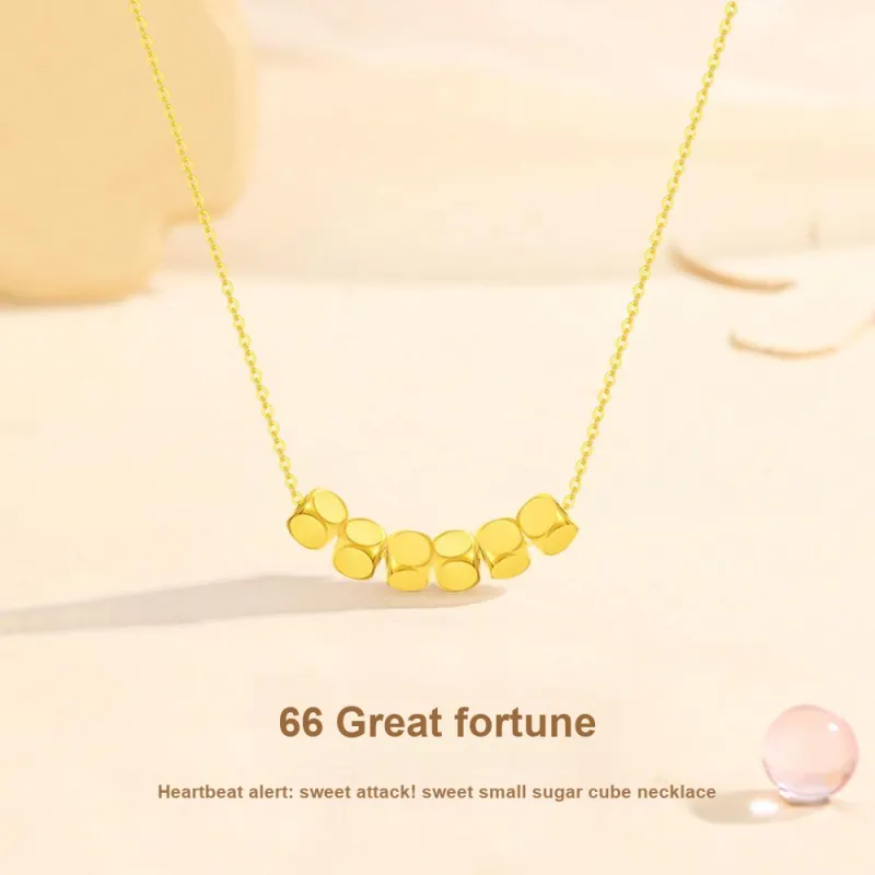 Fortune Gold Box Jewelry Collarbone Chain Women's-13