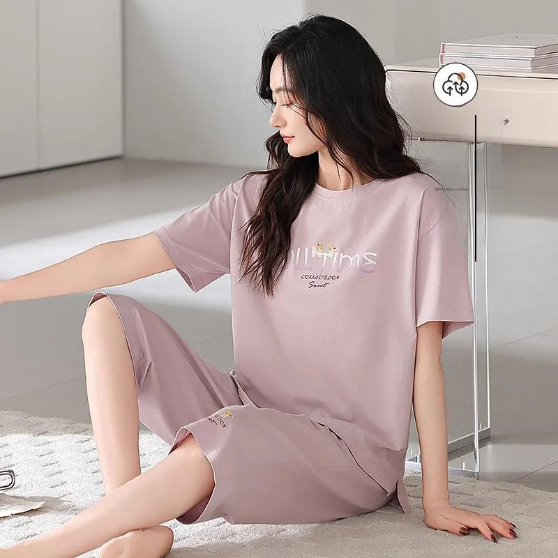 BONAS Pajama Set Women's Light Purple-1