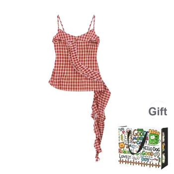 OURUOKE Camisoles Women's Red