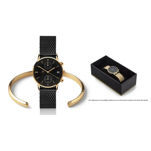 CARLHEIM Tilfredshed Collection Women's Watch Кварцевый механизм ремешок из нержавеющей стали 34 мм черный циферблат модель DMSB016