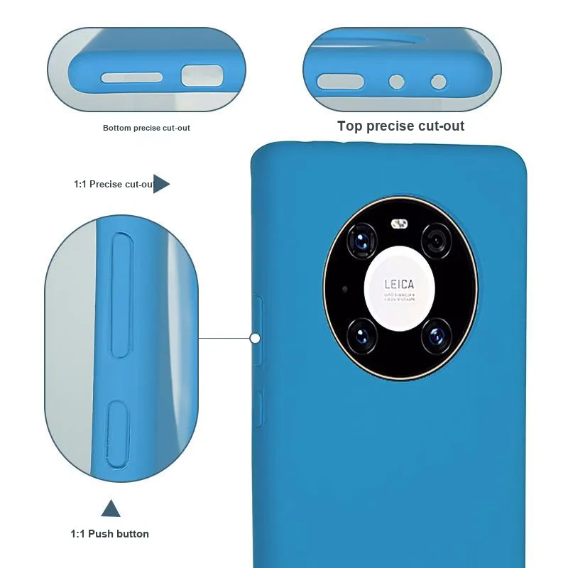 Record Star Silicone Material Fully Enclosed, Extra Thin Phone Cases Compatibility Huawei Mate 40 Pro Girlish-5