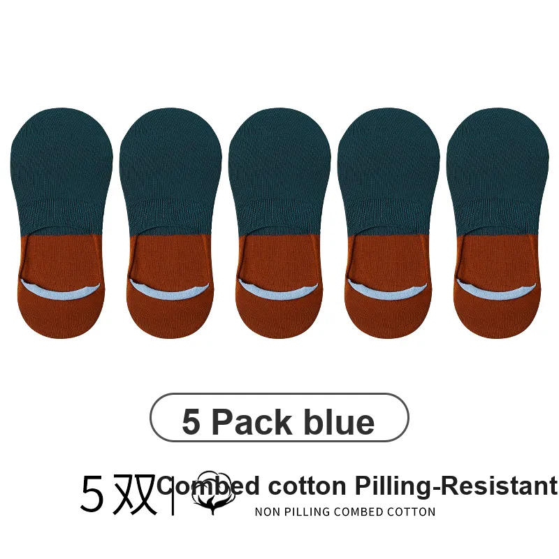 ROBINHOOD No Show Socks Men's 5 Pack-13