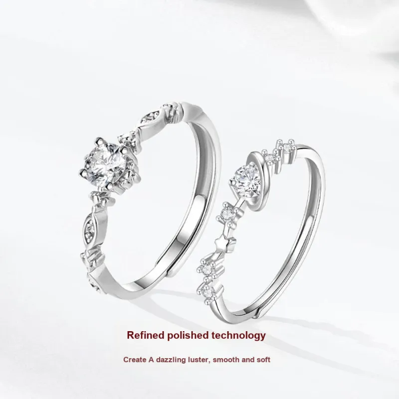 Master Kim Niche Luxury Design Premium Adjustable Opening Ring Women's-2