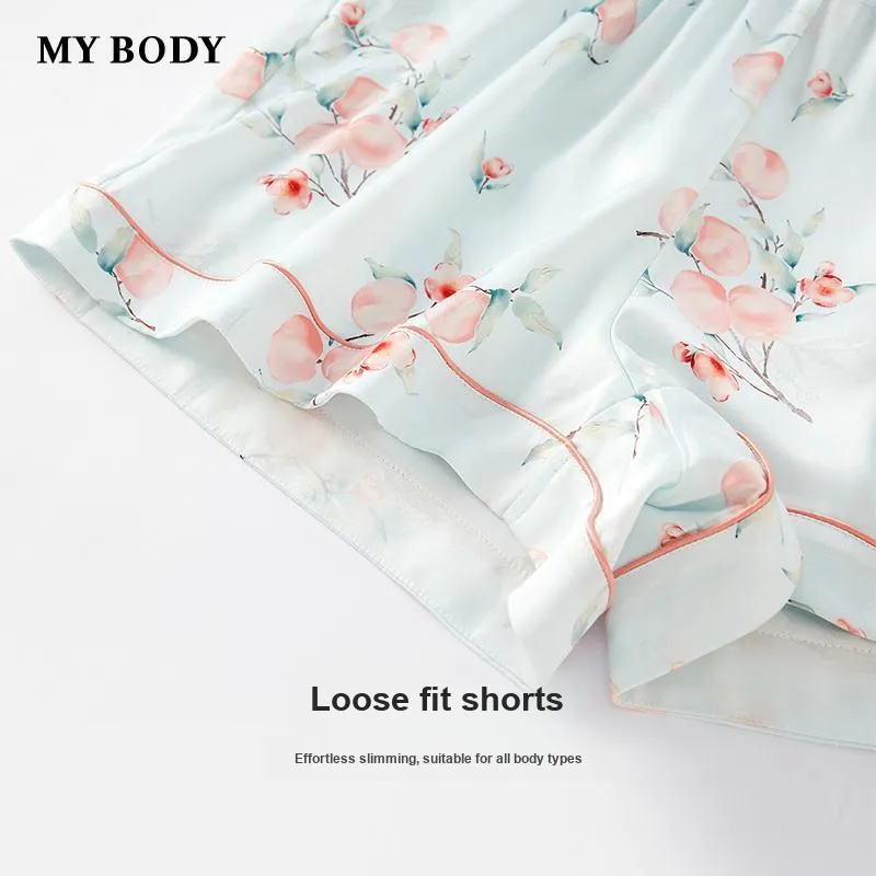 MY BODY Pajama Set Women's Peach Oolong-5