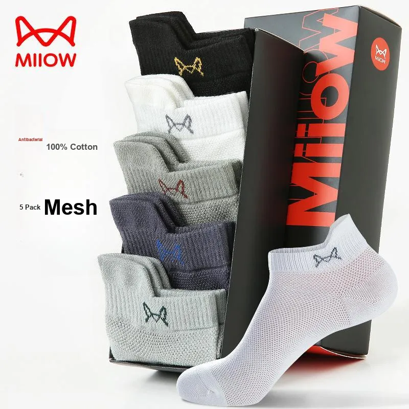 MIIOW Cool One Summer Series Ankle Socks Men's 5 Pack-47