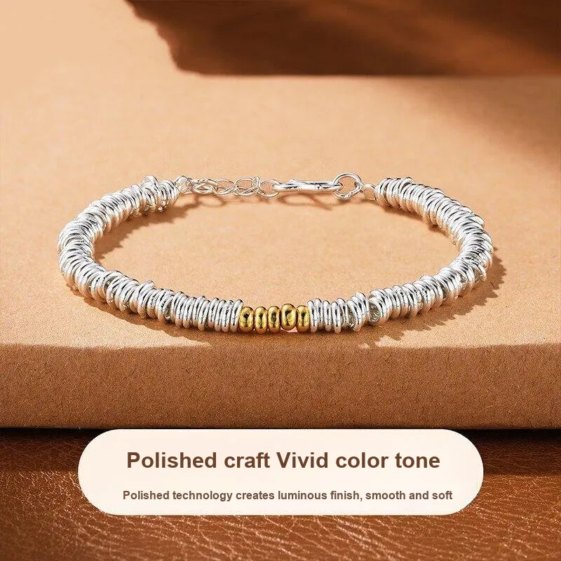 Silver Arashi Sterling Silver Bracelet 999 Fine Silver Women's-2