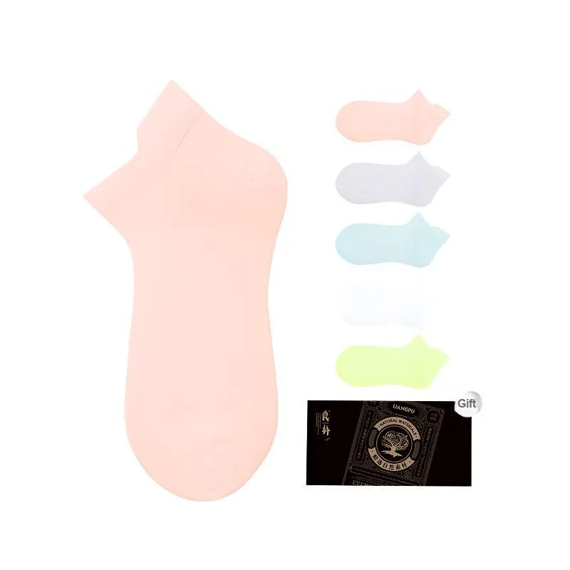 LIANGPU Ankle Socks Women's 5 Pack-1