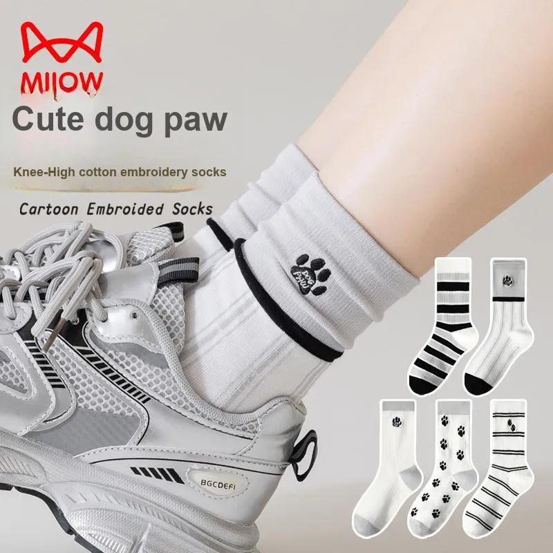 MIIOW Mid Calf Socks Women's Combo Set-23