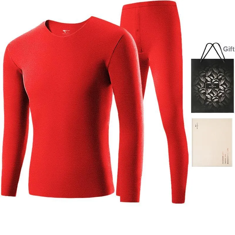 SEPTWOLVES Thermal Set Men's Gift Box Set Red-0