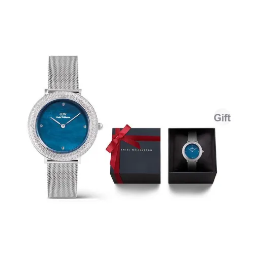 Daniel Wellington Radiant Collection Женские часы Кварцевый механизм Ремешок из нержавеющей стали 32 мм Синий циферблат