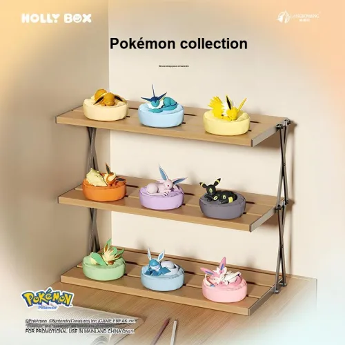 FUNISM Покемон фигурка в позе сна Eevee слепая коробка 1 коробка целая коробка 9 шт