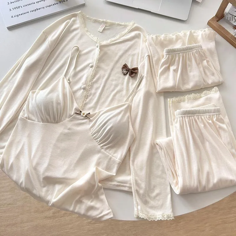 Ta Yan Pajama Set Women's Apricot-2
