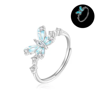 Lao Feng Xiang S925 Silver Rings Women's
