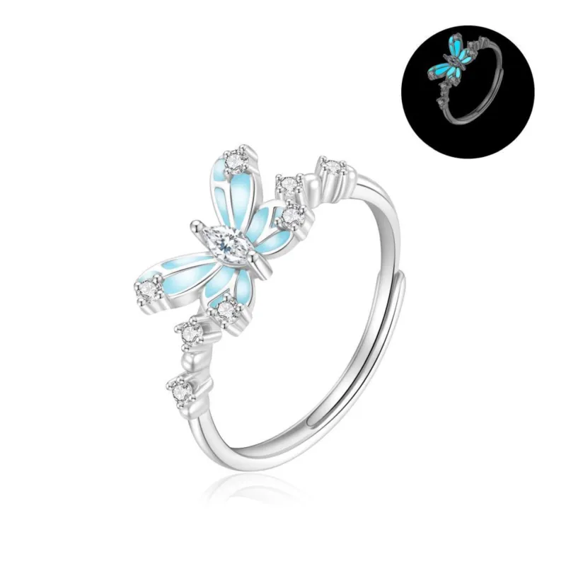 Lao Feng Xiang S925 Silver Rings Women's-0