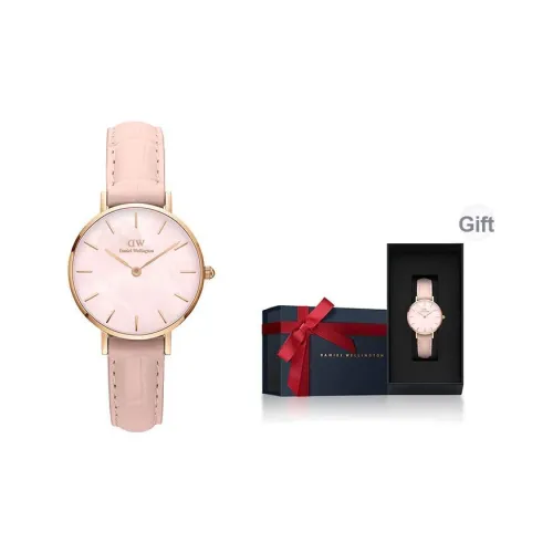 Daniel Wellington PETITE Collection Наручные часы Кварцевый механизм Кожаный ремешок Мать жемчуга Циферблат часов