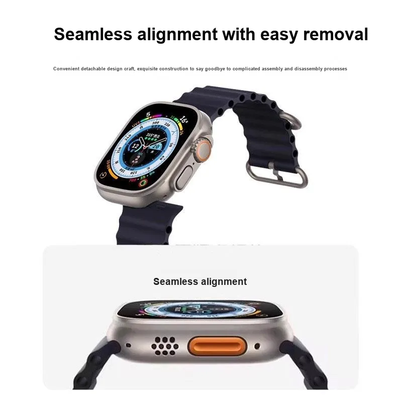 MUZHITIANKONG Compatibility Apple Iwatch/S10/S9/S8/S7/se/ultra2/ Apple Compatibility Watch Band 206mm Silicone Material-2