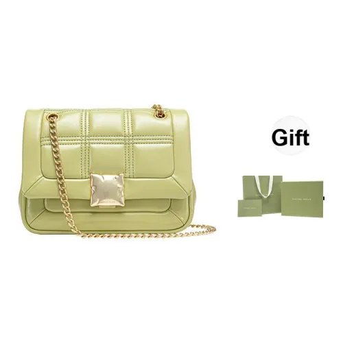 VANESSA HOGAN Vh Classic Series Шоколад Коровья кожа Сумка на плечо Маленькая квадратная сумка Средний Женские Зеленый