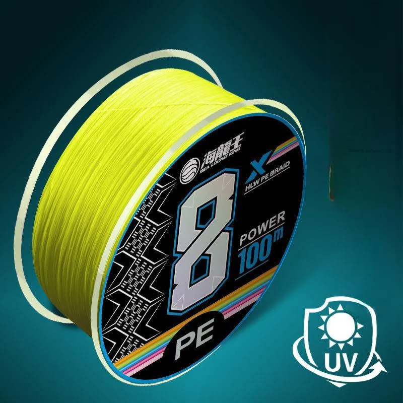 Dragon King Of The Sea Fish Line Main Line Leader Line PE Thread With Dyneema Fiber 100m Fishing Line Combo Set-2