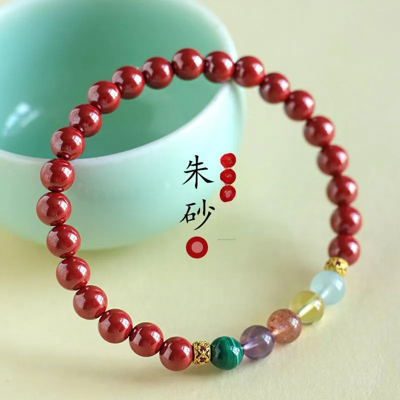 MAGICPOLE Cinnabar Jade Bracelets Women's-4