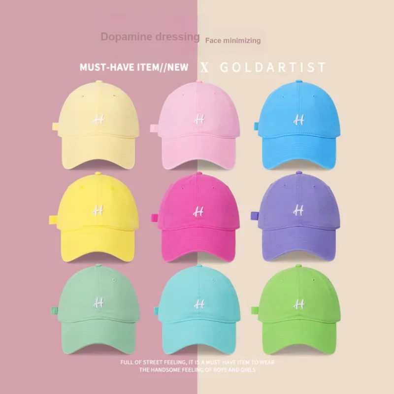 Gold Artist Cotton Baseball Caps Unisex-1