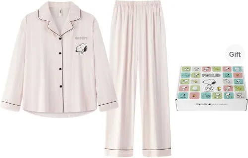 Gongdie x SNOOPY/ Pajama Set Women's Gift Box Set Pink