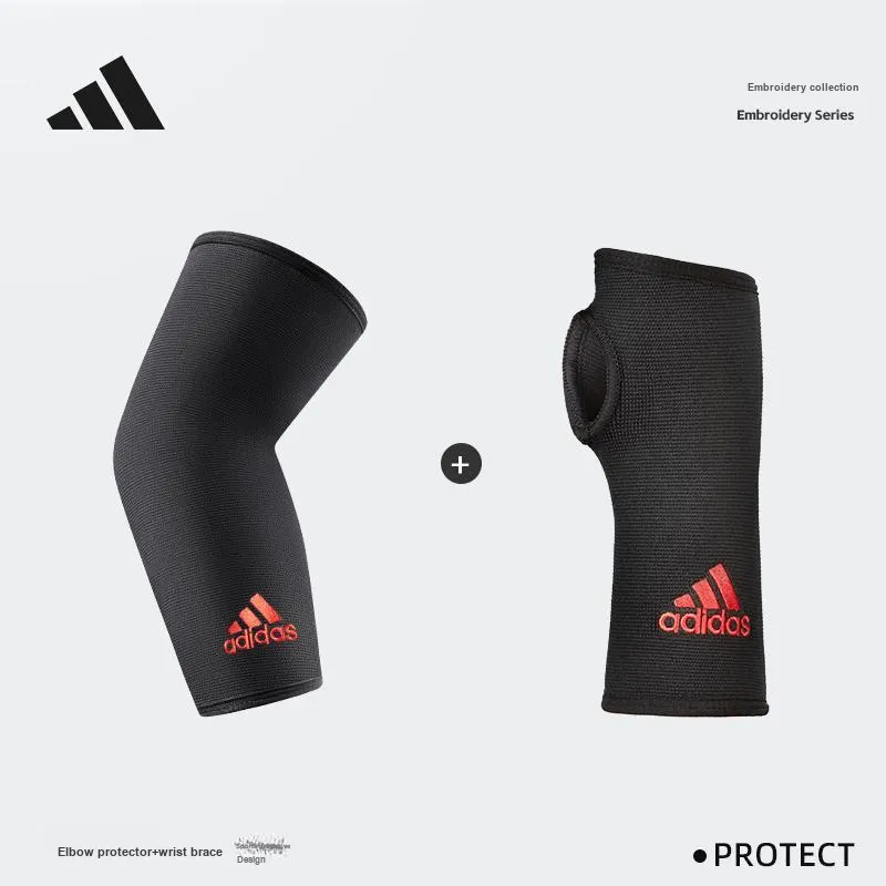 Adidas Tennis Badminton Fitness Sports Wristbands Breathable Black Nylon Unisex Basic Protective-8