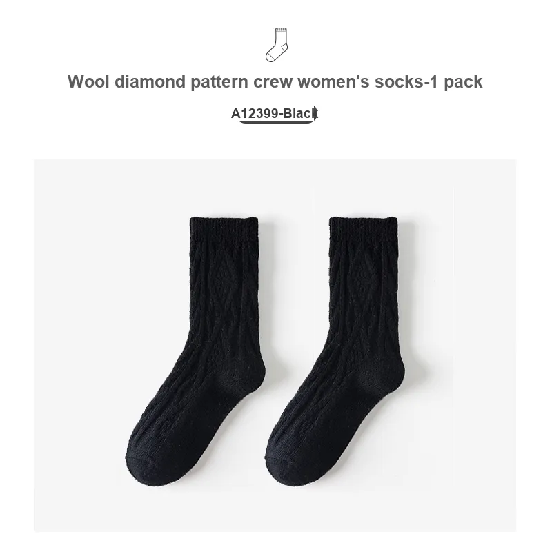 Caramella Mid Calf Socks Women's 1 Pack Solid Color-56