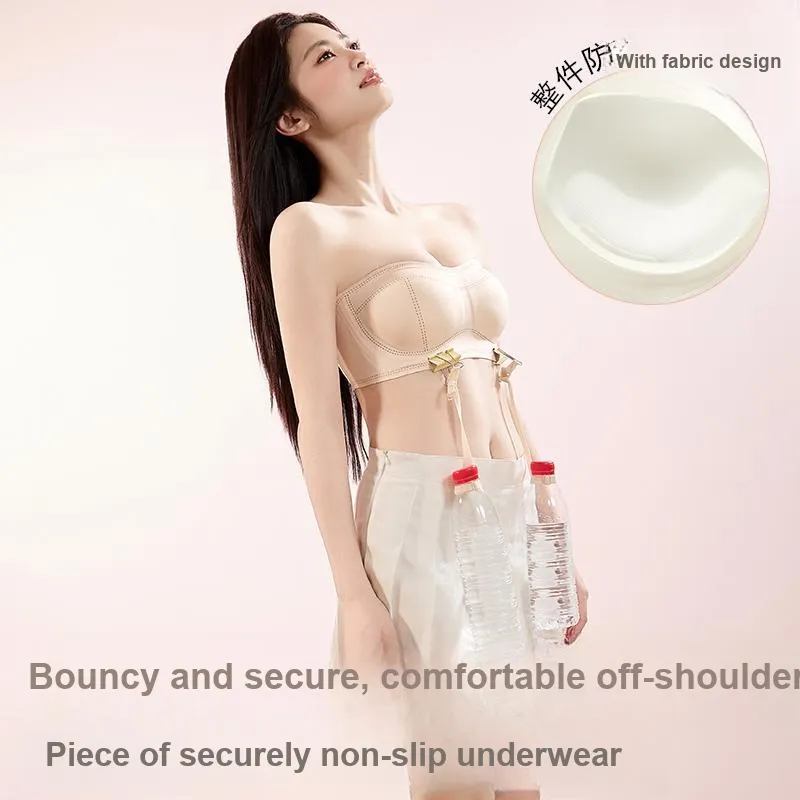 MIIOW Strapless Bra Women's Combo Set-4