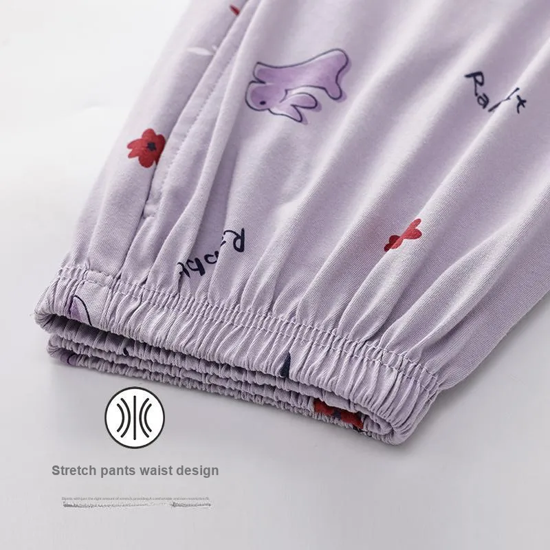 Ordifen Pajama Pants Women's Purple-3