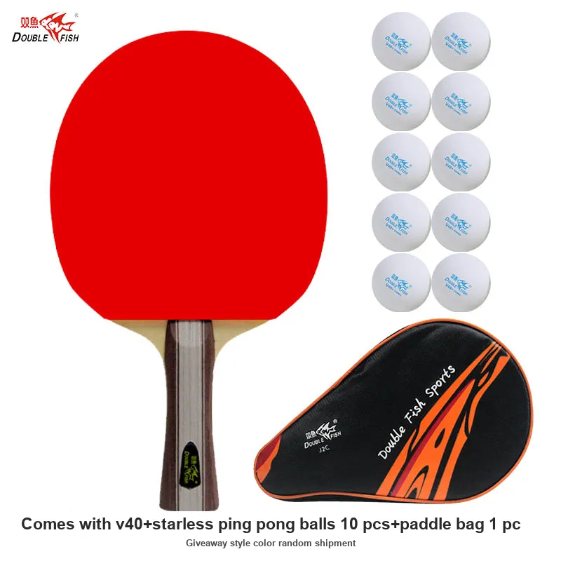 DOUBLEFISH J2 Ping Pong Paddles Unisex All Wood-1