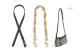 Brown Extender Strap+Gold Button Chain Decorative Chain