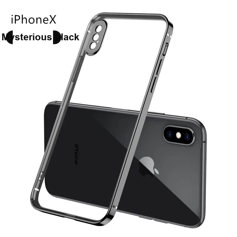 Cuttlefish Grid TPU Material Anti Fingerprint Impact Resistant Phone Cases Compatible With Apple X Minimalist-1