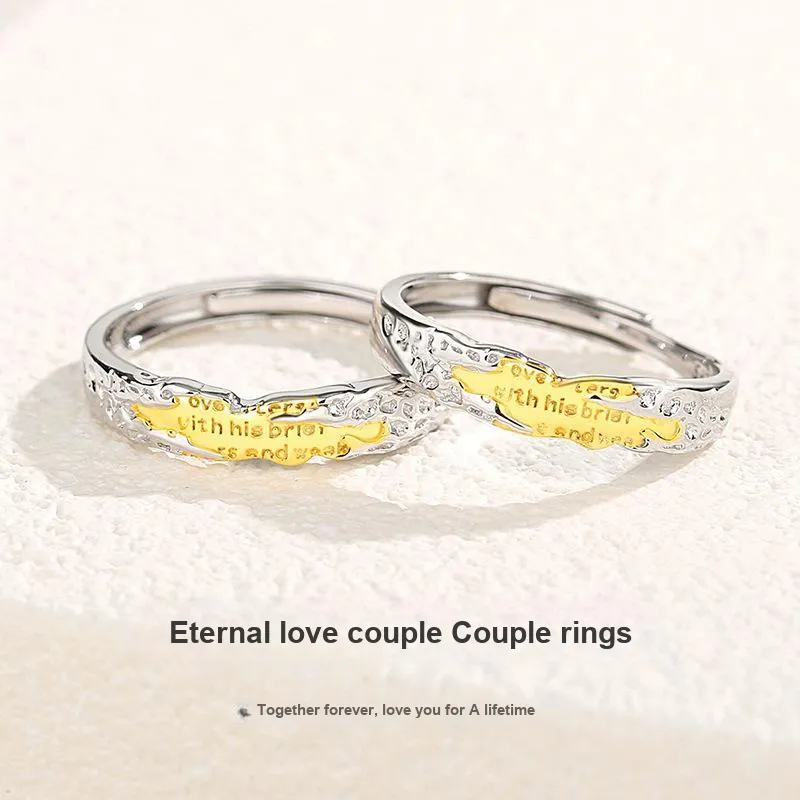 YINGNIXINDONG 925 Sterling Silver Rings Unisex-1