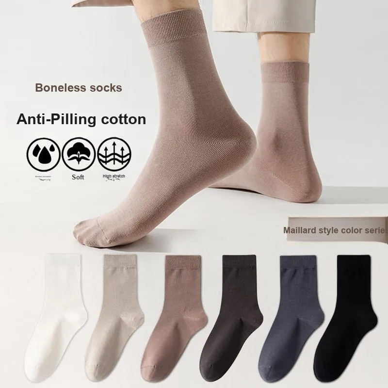 MIIOW Mid Calf Socks Men 5 Pack-1