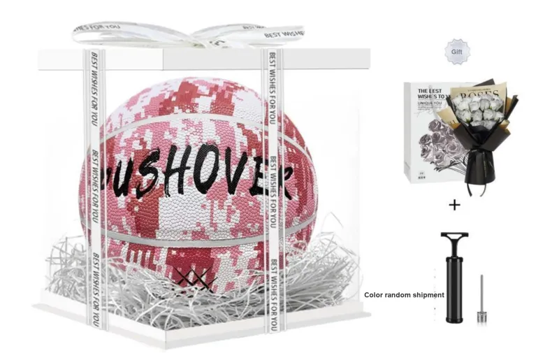 PUSHOVER PU Size 7 Basketball Size 7 Ball Training Unisex-5