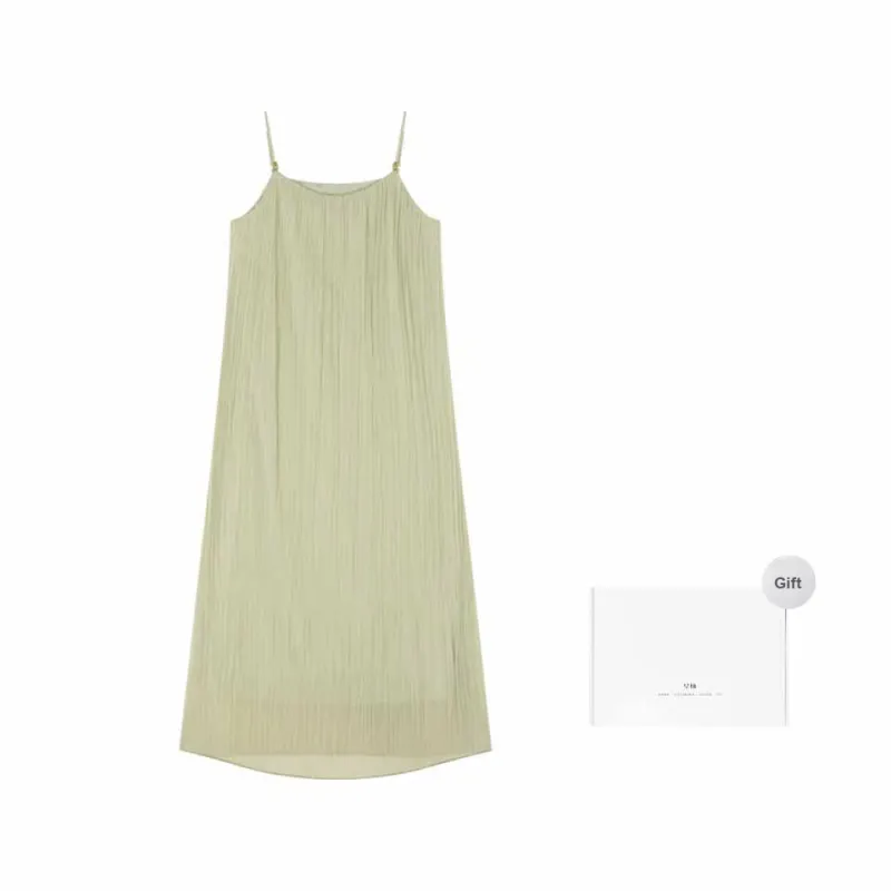 Mo Han Yi Mei Slip Dress Women's Green-0