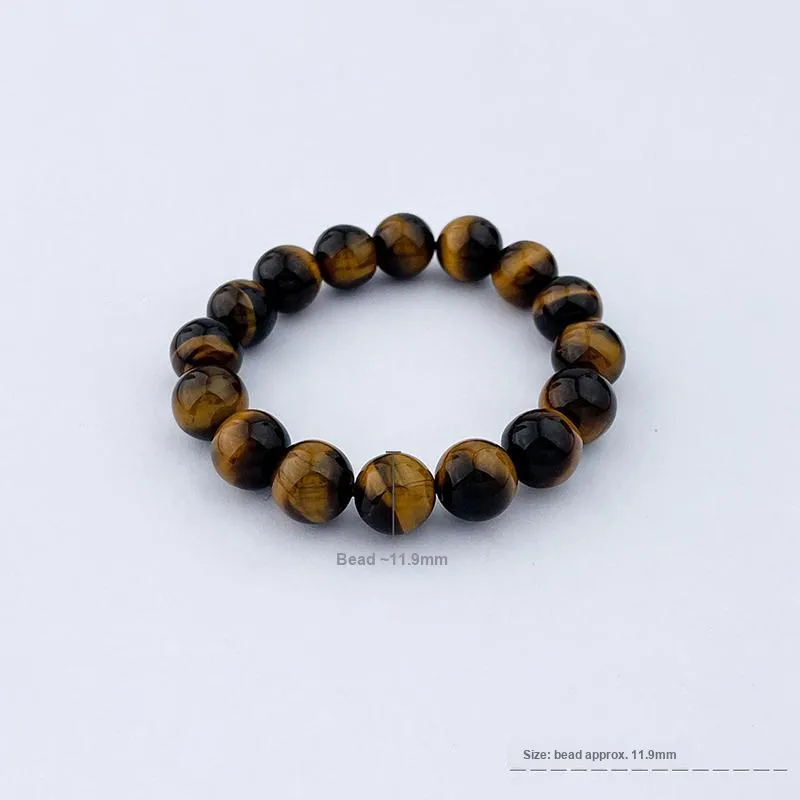 Royal Dragon Mirror Tiger's Eye Stone Bracelets Unisex-2